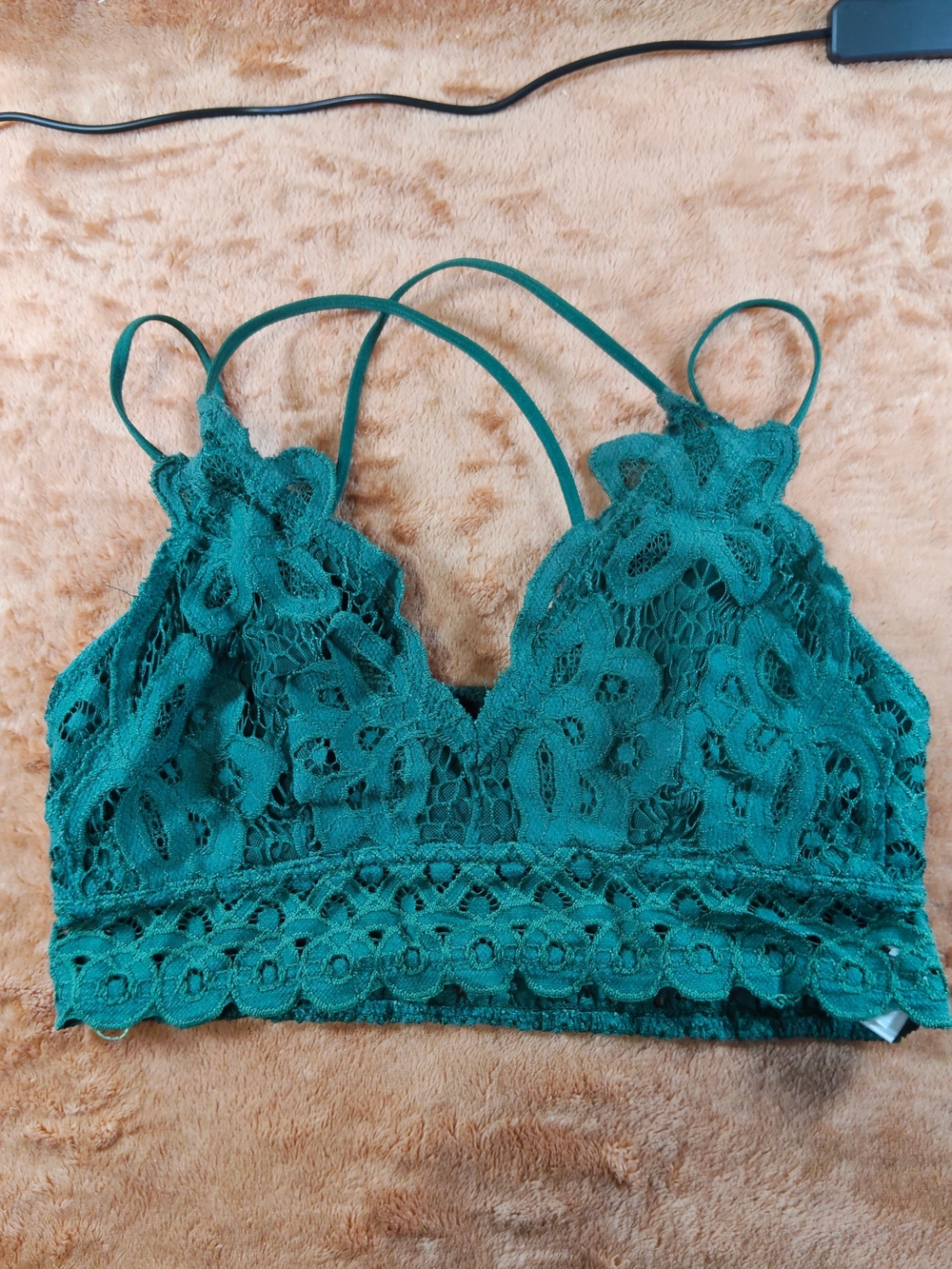 Charlotte Russe Teal Lace Bralette